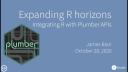 James Blair & Barret Schloerke | Integrating R with Plumber APIs | RStudio (2020)